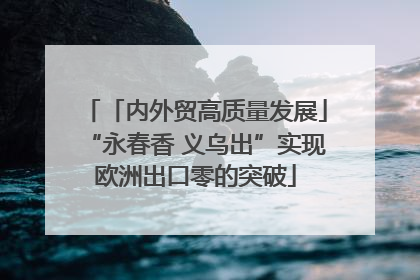 「内外贸高质量发展」“永春香 义乌出”实现欧洲出口零的突破
