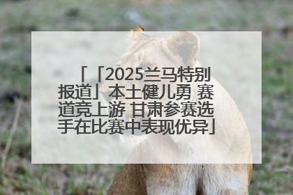 「2025兰马特别报道」本土健儿勇 赛道竞上游 甘肃参赛选手在比赛中表现优异