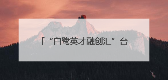 “白鹭英才融创汇”台商台胞金融信用证书综合服务政策发布会在厦门市集美区成功举办
