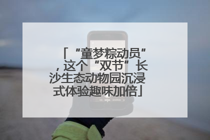 “童梦粽动员”，这个“双节”长沙生态动物园沉浸式体验趣味加倍