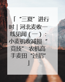 “三夏”进行时｜河北麦收一线见闻（一）：小麦机收减损“竞技” 农机高手麦田“过招”