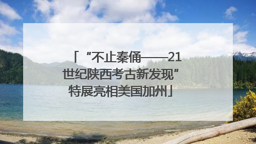 “不止秦俑——21世纪陕西考古新发现”特展亮相美国加州