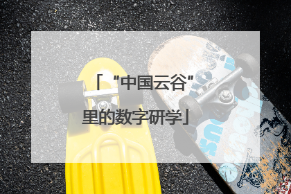 “中国云谷”里的数字研学