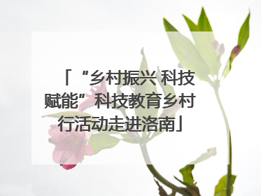 “乡村振兴 科技赋能”科技教育乡村行活动走进洛南