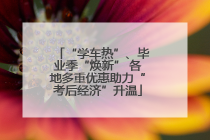 “学车热”、毕业季“焕新” 各地多重优惠助力“考后经济”升温
