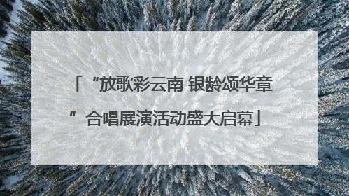 “放歌彩云南 银龄颂华章”合唱展演活动盛大启幕