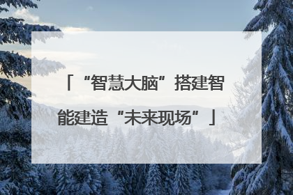 “智慧大脑”搭建智能建造“未来现场”