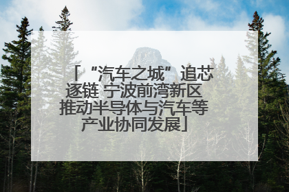 “汽车之城”追芯逐链 宁波前湾新区推动半导体与汽车等产业协同发展