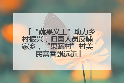 “蔬果义工”助力乡村振兴，归国人员反哺家乡，“果蔬村”村美民富香飘远近