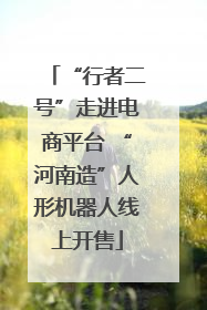 “行者二号”走进电商平台 “河南造”人形机器人线上开售