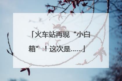 火车站再现“小白箱”！这次是……