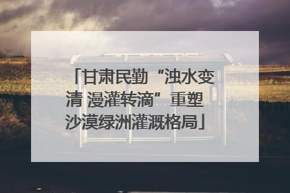 甘肃民勤“浊水变清 漫灌转滴”重塑沙漠绿洲灌溉格局