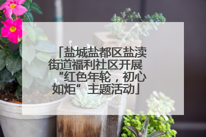 盐城盐都区盐渎街道福利社区开展“红色年轮，初心如炬”主题活动