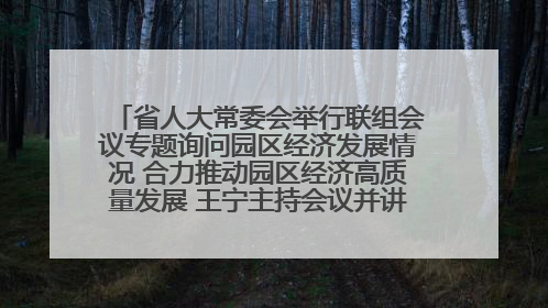 省人大常委会举行联组会议专题询问园区经济发展情况 合力推动园区经济高质量发展 王宁主持会议并讲话 王予波带队到会应询