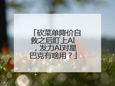 砍菜单降价自救之后盯上AI，发力AI对星巴克有啥用？