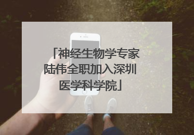 神经生物学专家陆伟全职加入深圳医学科学院