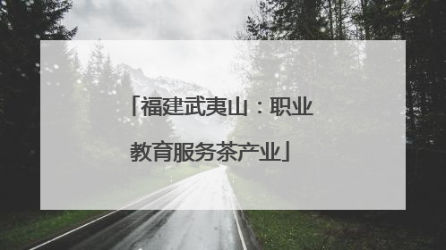 福建武夷山：职业教育服务茶产业