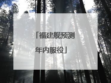 福建舰预测年内服役