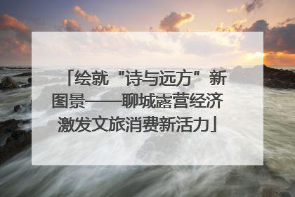 绘就“诗与远方”新图景——聊城露营经济激发文旅消费新活力