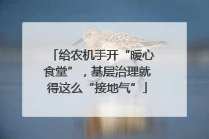 给农机手开“暖心食堂”，基层治理就得这么“接地气”