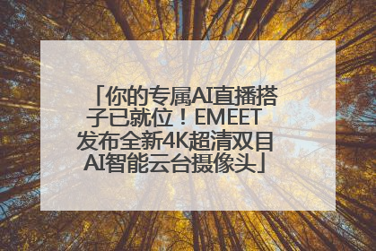 你的专属AI直播搭子已就位！EMEET发布全新4K超清双目AI智能云台摄像头