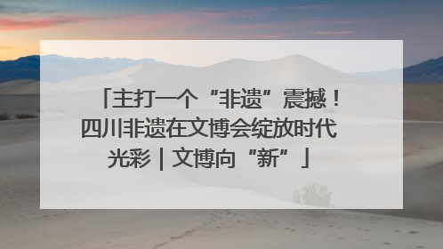 主打一个“非遗”震撼！四川非遗在文博会绽放时代光彩｜文博向“新”