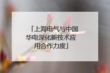 上海电气与中国华电深化新技术应用合作力度