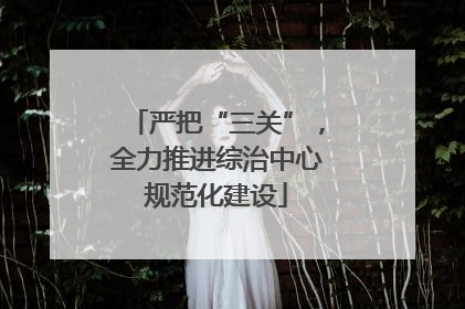 严把“三关”，全力推进综治中心规范化建设