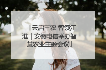 云启三农 智领江淮｜安徽电信举办智慧农业主题会议