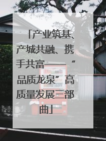 产业筑基、产城共融、携手共富——“品质龙泉”高质量发展三部曲