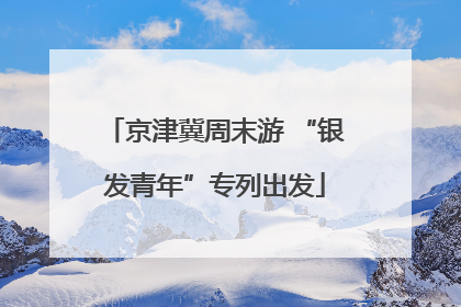 京津冀周末游 “银发青年”专列出发