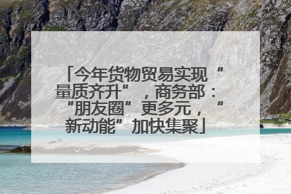 今年货物贸易实现“量质齐升”，商务部：“朋友圈”更多元，“新动能”加快集聚