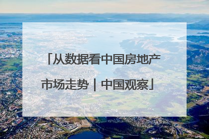 从数据看中国房地产市场走势｜中国观察