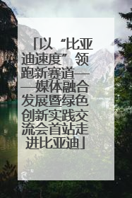 以“比亚迪速度”领跑新赛道——媒体融合发展暨绿色创新实践交流会首站走进比亚迪