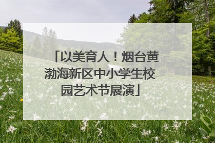 以美育人！烟台黄渤海新区中小学生校园艺术节展演