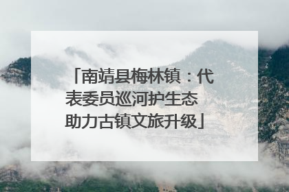 南靖县梅林镇：代表委员巡河护生态 助力古镇文旅升级