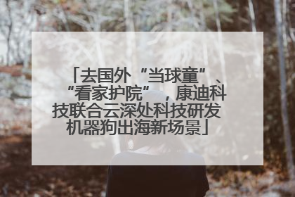 去国外“当球童”、“看家护院”，康迪科技联合云深处科技研发机器狗出海新场景