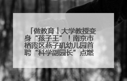 做教育︱大学教授变身“孩子王”！南京市栖霞区燕子矶幼儿园首聘“科学副园长”点燃萌娃科学梦