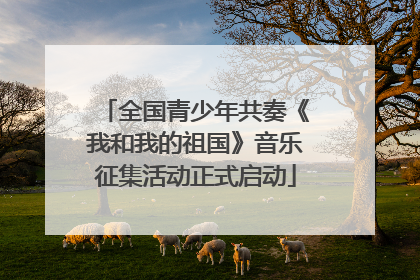 全国青少年共奏《我和我的祖国》音乐征集活动正式启动
