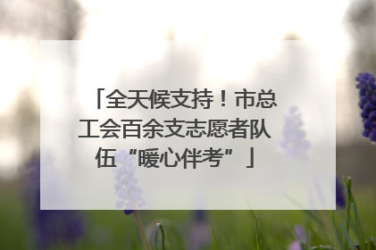 全天候支持！市总工会百余支志愿者队伍“暖心伴考”