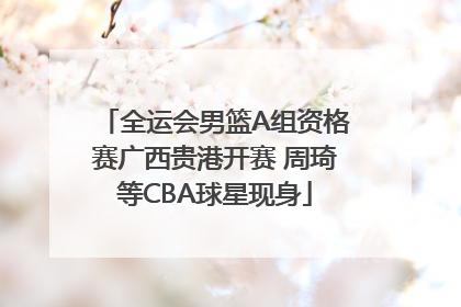 全运会男篮A组资格赛广西贵港开赛 周琦等CBA球星现身