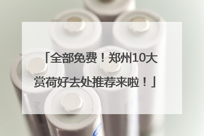 全部免费！郑州10大赏荷好去处推荐来啦！