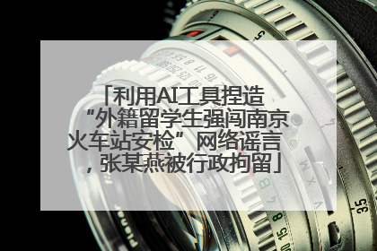 利用AI工具捏造 “外籍留学生强闯南京火车站安检”网络谣言，张某燕被行政拘留