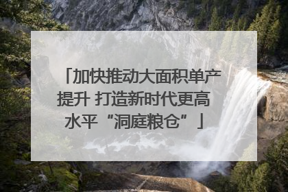 加快推动大面积单产提升 打造新时代更高水平“洞庭粮仓”