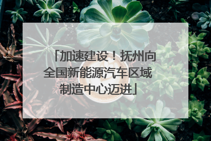 加速建设！抚州向全国新能源汽车区域制造中心迈进