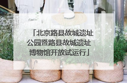北京路县故城遗址公园暨路县故城遗址博物馆开放试运行