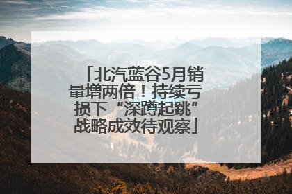北汽蓝谷5月销量增两倍！持续亏损下“深蹲起跳”战略成效待观察