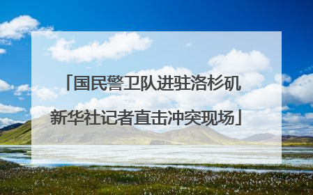 国民警卫队进驻洛杉矶 新华社记者直击冲突现场