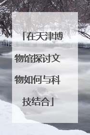 在天津博物馆探讨文物如何与科技结合