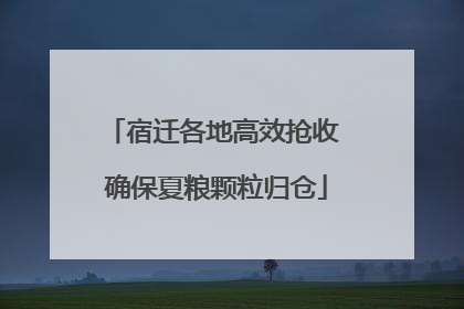 宿迁各地高效抢收 确保夏粮颗粒归仓